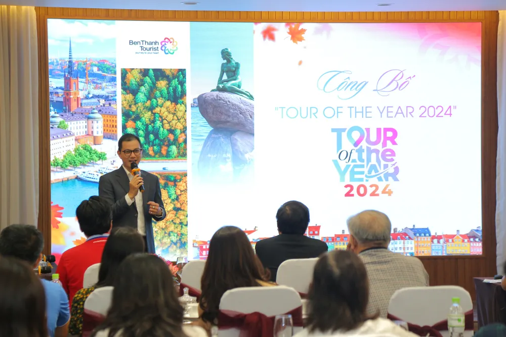 Công ty BenThanh Tourist công bố sản phẩm du lịch “Tour of the year 2024”. h01 - BenThanh Tourist cong bo san pham du lich moi Tour of the year 2024.JPG