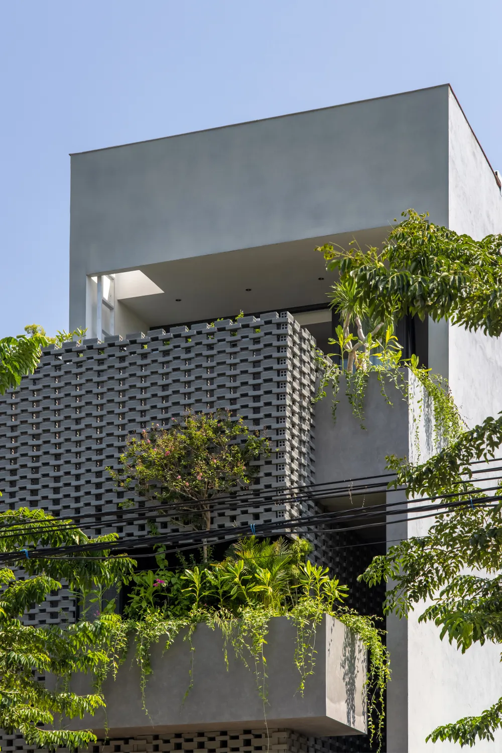 Đề bài đặt ra cho kiến trúc sư trưởng Trần Trung (TRAN TRUNG Architects) là phải tạo ra một cấu trúc mở hoàn toàn bên trong một ngôi nhà chật hẹp bị che kín bởi những bức tường cao lớn.