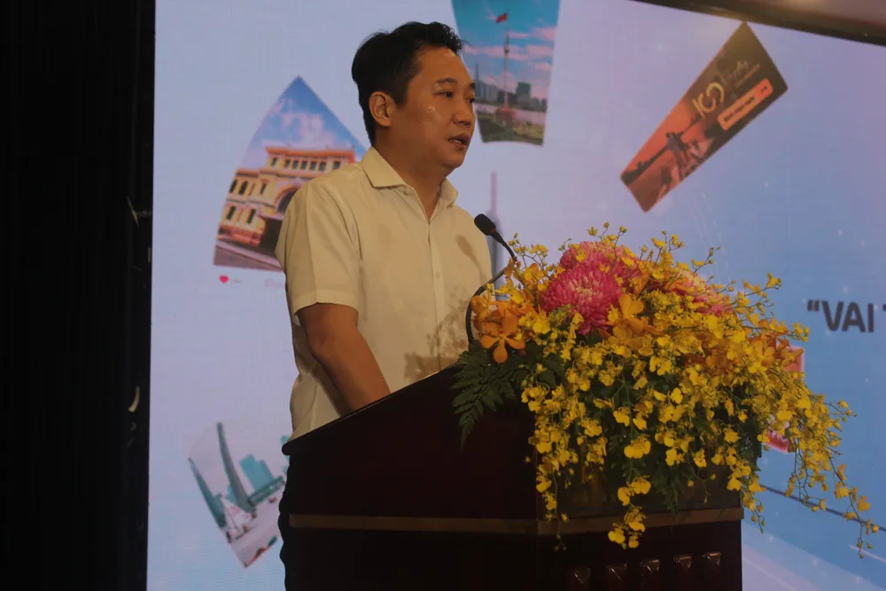 Ông Lê Trương Hiền Hòa, Phó giám đốc Sở Du lịch TP.HCM phát biểu. Ông Lê Trương Hiền Hòa, Phó giám đốc Sở Du lịch TP.HCM phát biểu.