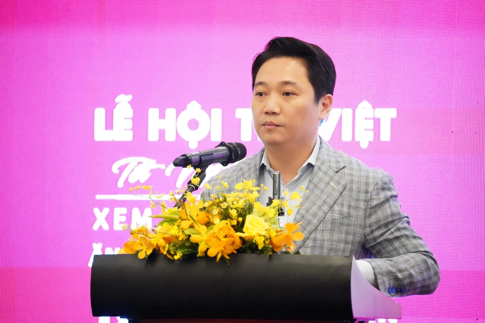 Ông Lê Trương Hiền Hòa, Phó Giám đốc Sở Du lịch TP.HCM chia sẻ tại họp báo. Ảnh: Thu Trinh. le-hoi-tet-viet-1.jpg