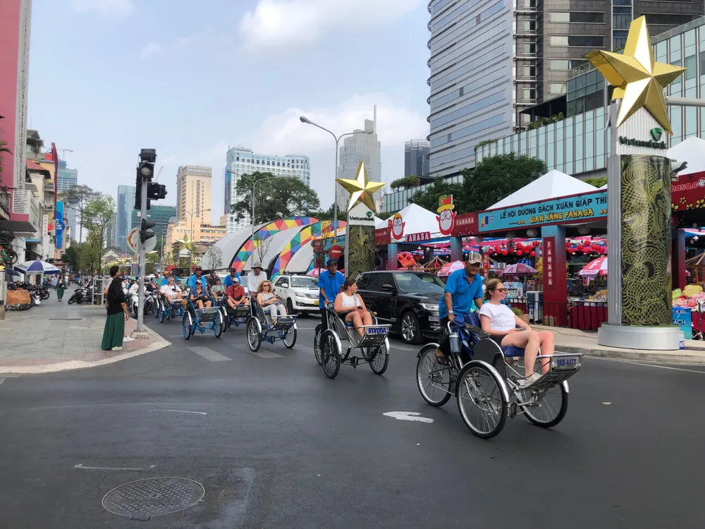 Năm 2026, TP.HCM đặt mục tiêu đón 12 triệu lượt khách quốc tế. Ảnh: TT. Năm 2026, TP.HCM đặt mục tiêu đón 12 triệu lượt khách quốc tế.
