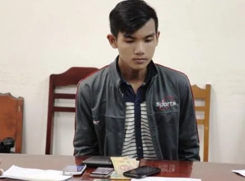 Vũ khi mới bị bắt tại cơ quan điều tra