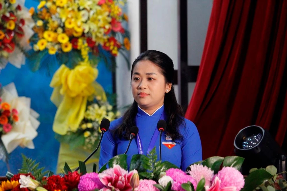 Bà Lư Thị Ngọc Anh tái đắc cử Bí thư Thành Đoàn Cần Thơ. Ảnh: NHẪN NAM