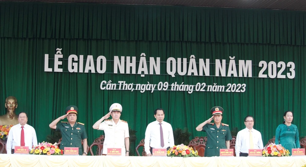 lễ giao nhận quân năm 2023 ở Cần Thơ