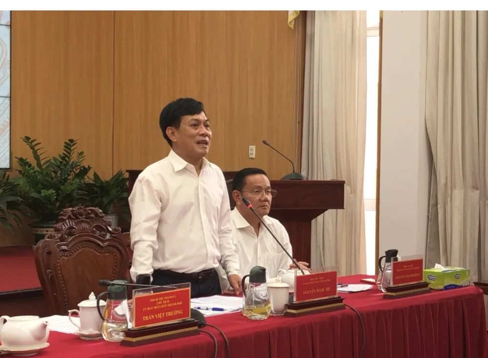 Phó Chủ tịch UBND TP Cần Thơ Nguyễn Ngọc Hè phát biểu tại cuộc họp. Ảnh: NHẪN NAM