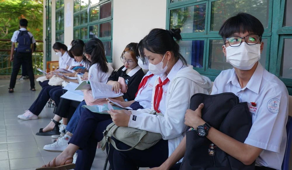 Thí sinh thi vào lớp 10 ở Cần Thơ. Ảnh: CTV