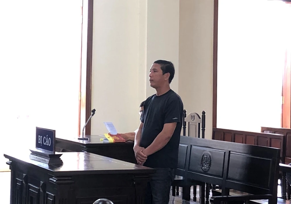 Bị cáo Nguyễn Ngọc Thái. Ảnh: NHẪN NAM