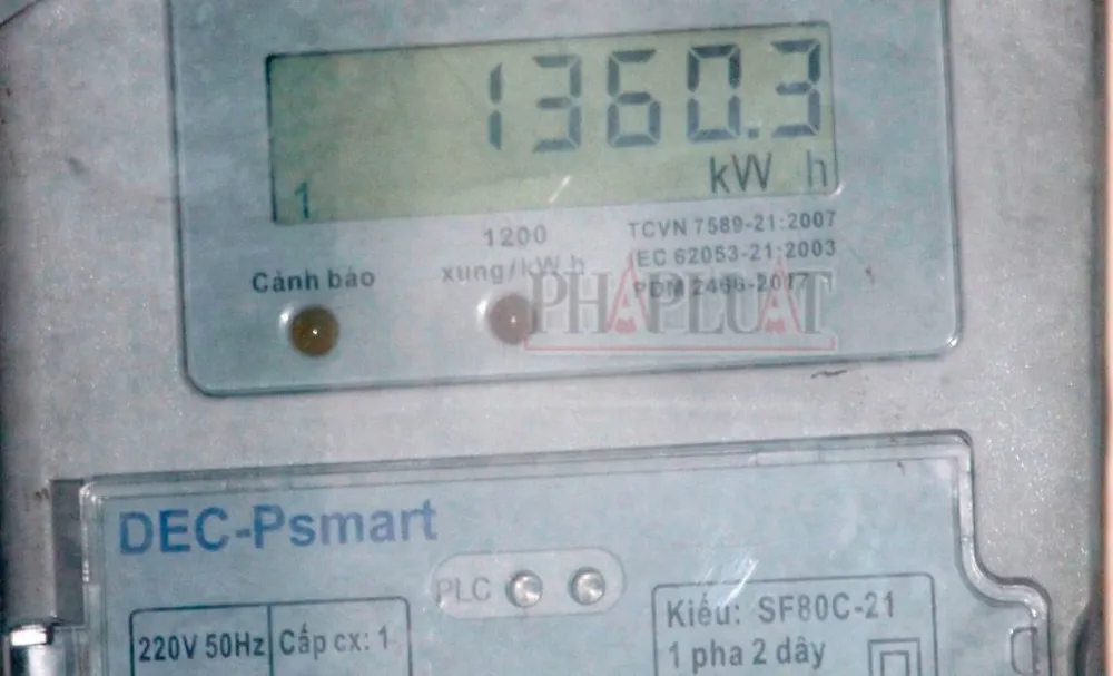 công tơ đo điện kiểu điện tử
