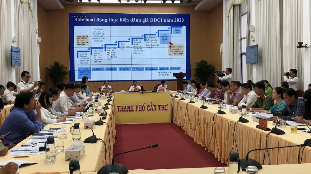 Viện Kinh tế - xã hội Cần Thơ báo cáo kết quả khảo sát DDCI năm 2023.