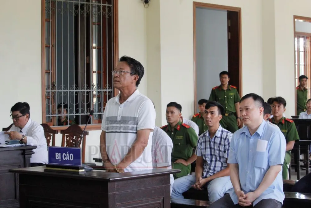Bị cáo Lê Thanh Hải tại tòa ngày 16-8. Ảnh: NHẪN NAM vi phạm quy định cho vay