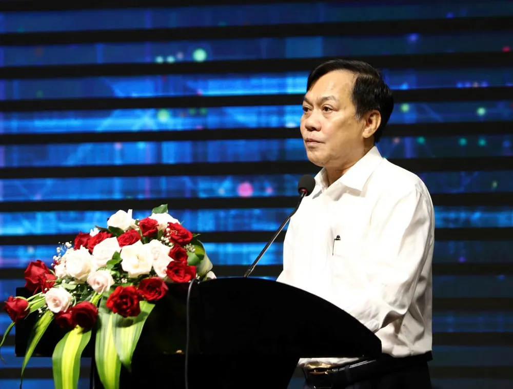 Phó Chủ tịch UBND TP Cần Thơ Nguyễn Ngọc Hè phát biểu tại hội thảo. Ảnh: CTV Phó Chủ tịch UBND TP Cần Thơ Nguyễn Ngọc Hè.