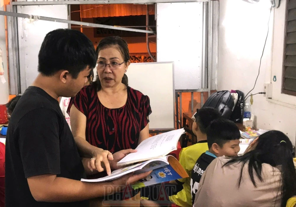 Lớp học tình thương của cô Uyên ở quận Ninh Kiều, TP Cần Thơ