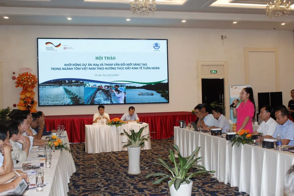 Hội thảo Khởi động động dự án “Cải thiện hệ thống tuần hoàn nước phục vụ nuôi trồng thủy sản bền vững và tham vấn các giải pháp đổi mới sáng tạo ngành tôm Việt Nam nhằm thúc đẩy kinh tế tuần hoàn