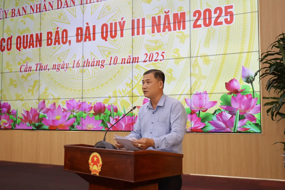 TP Cần Thơ họp báo quý 3-2025