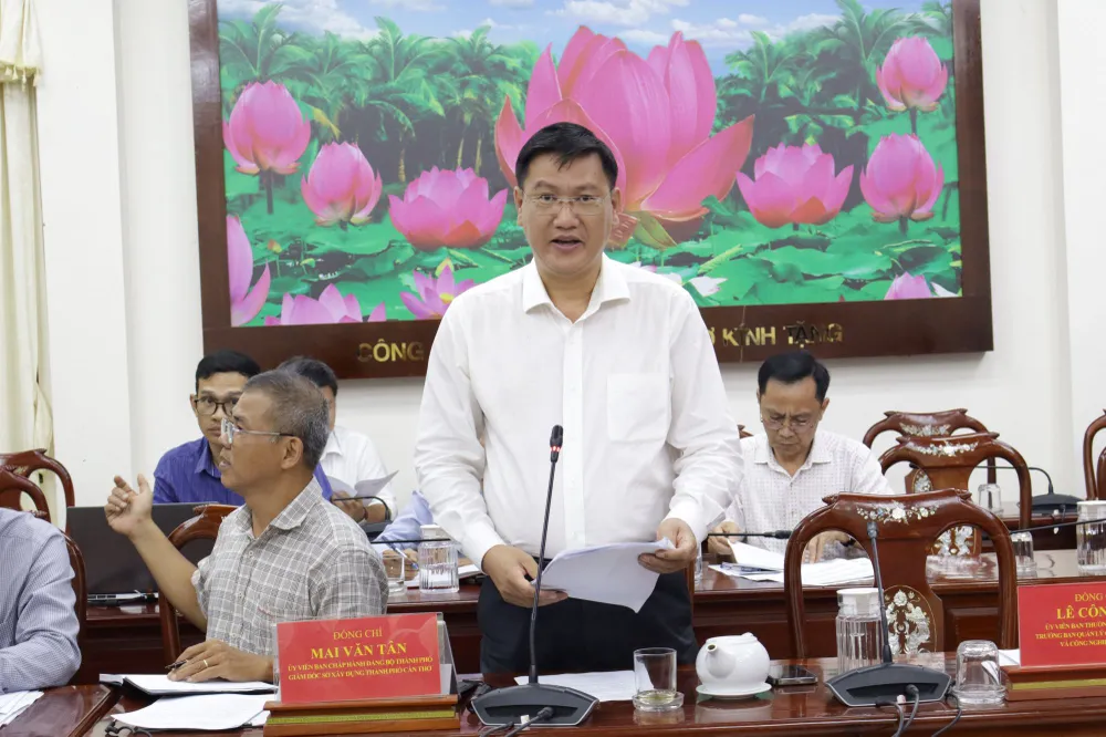 Ông Mai Văn Tân - Giám đốc Sở Xây dựng TP Cần Thơ