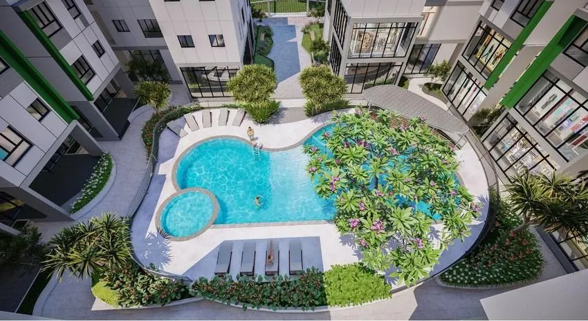 Phối cảnh 1 dự án nhà ở xã hội ở TP.HCM.