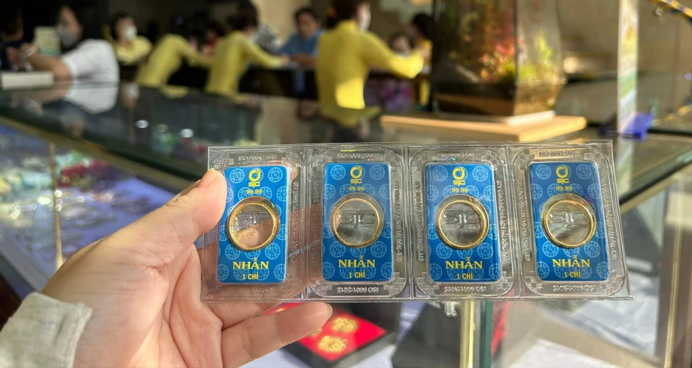 Giá vàng nhẫn 9999 tăng cao kỷ lục. Ảnh minh hoạ Giá vàng nhẫn 9999 tăng cao kỷ lục