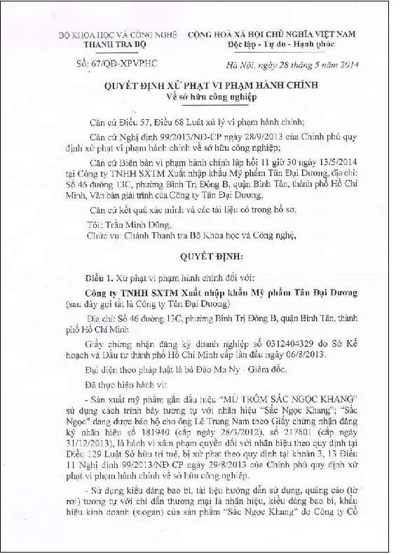 Giải oan cho Sắc Ngọc Khang chính hiệu ảnh 1 Giải oan cho Sắc Ngọc Khang chính hiệu ảnh 1