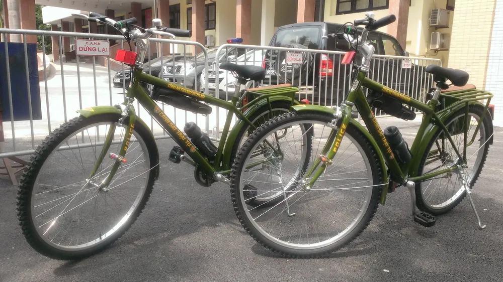 Chính thức ra mắt xe đạp đi tuần của Công an Hà Nội ảnh 6 Chính thức ra mắt xe đạp đi tuần của Công an Hà Nội ảnh 6