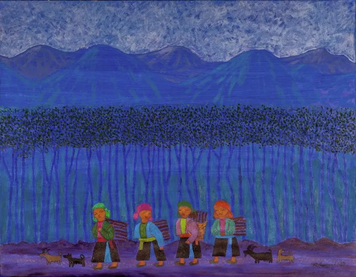 Hàng loạt họa sĩ nổi tiếng bán đấu giá tranh ủng hộ phục dựng nhà Lang ảnh 5