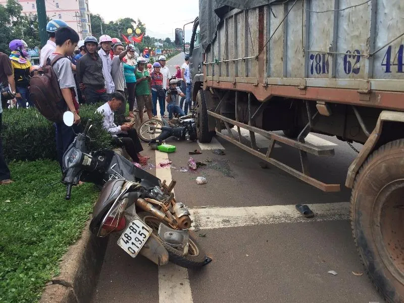 hiện trường vụ tai nạn