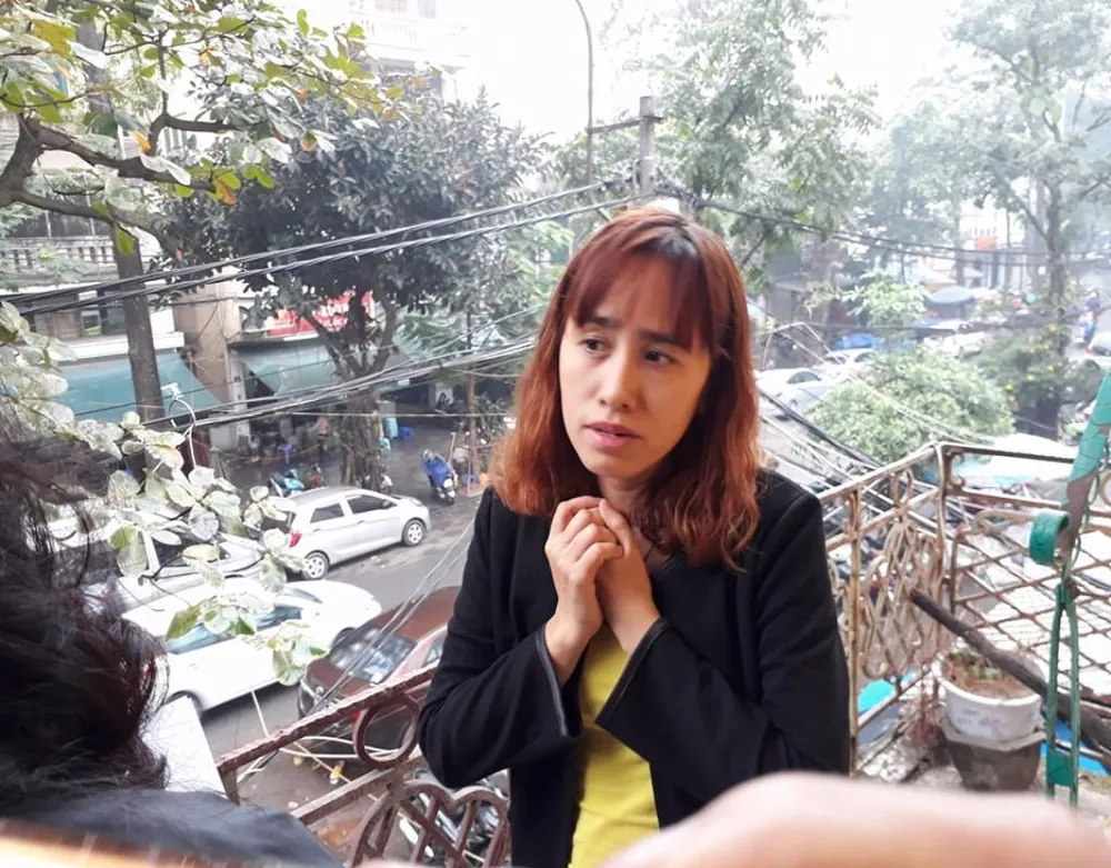 Chị Nguyễn Thị N, mẹ cháu K.