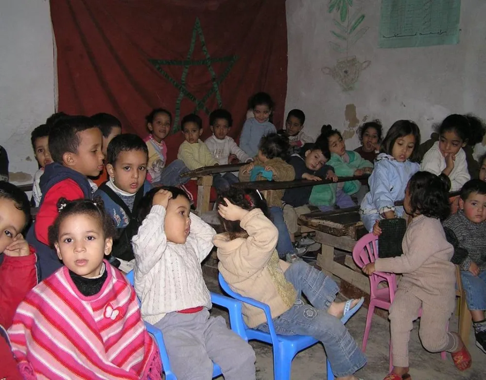 Lớp học mẫu giáo trong lòng phố cổ.