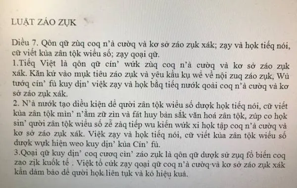 'Luật záo zụk' và 'cuộc loạn đả' vì tiếng mẹ đẻ ảnh 4 'Luật záo zụk' và 'cuộc loạn đả' vì tiếng mẹ đẻ ảnh 4