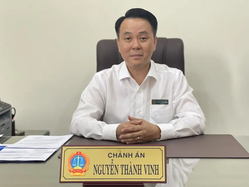Ông Nguyễn Thành Vinh, Chánh án TAND TP Thủ Đức, TP.HCM. Ảnh: HOÀNG YẾN