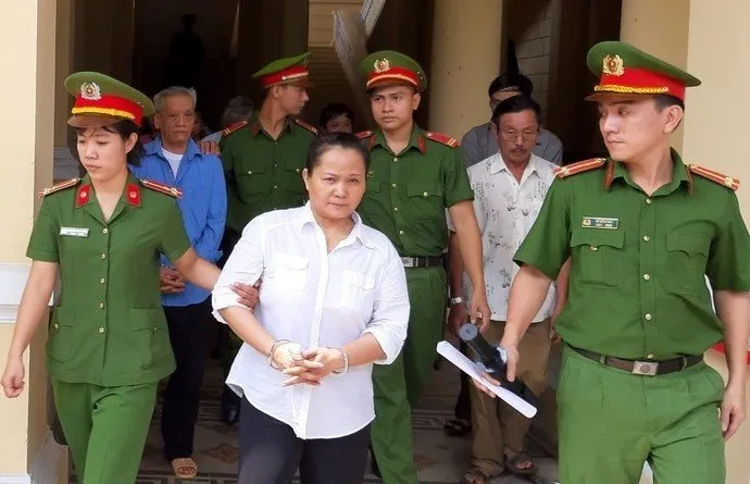 Bị cáo Lê Thị Mỹ Dung. Ảnh: PLO Bị cáo Lê Thị Mỹ Dung. Ảnh: PLO
