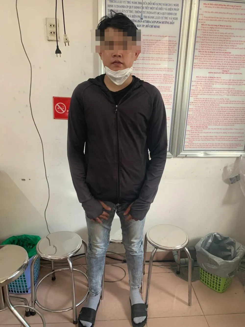 Ph tại cơ quan điều tra. Ảnh: CA