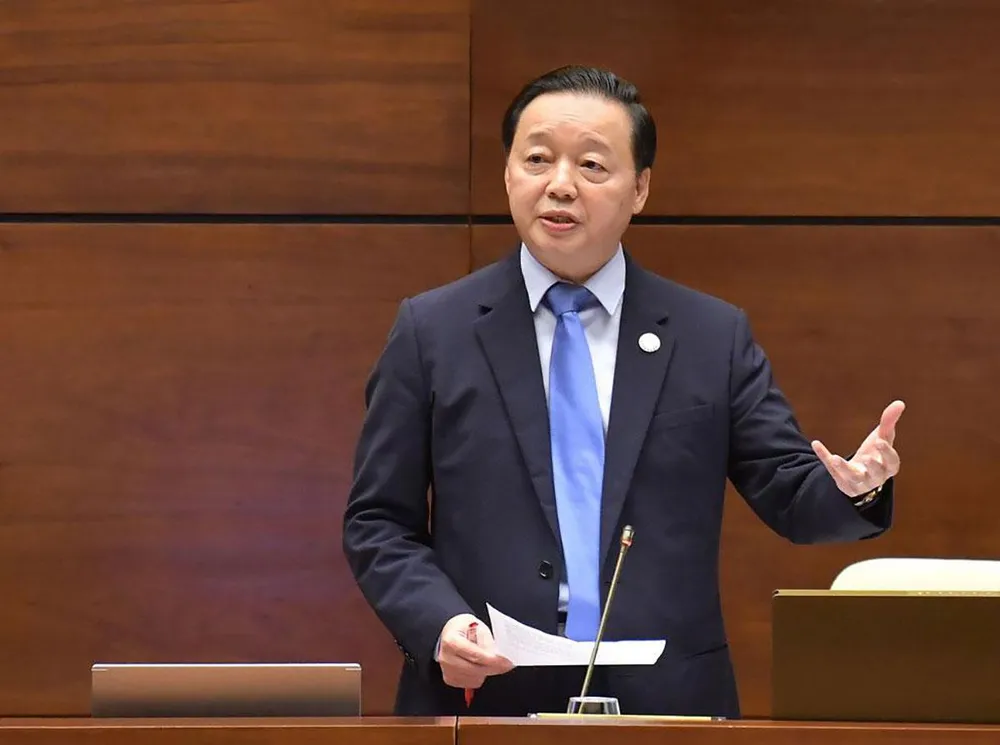 Bộ trưởng Bộ TN&amp;MT Trần Hồng Hà.