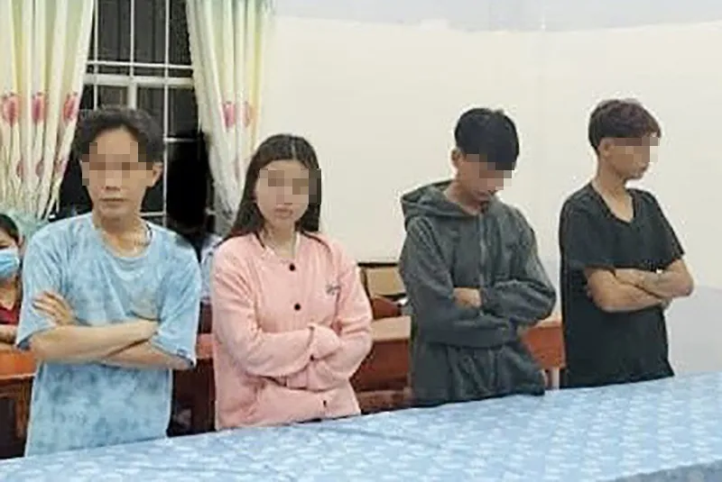 Nhóm cướp bị công an bắt giữ. Ảnh: CACC Nhóm cướp bị công an bắt giữ. Ảnh: CACC