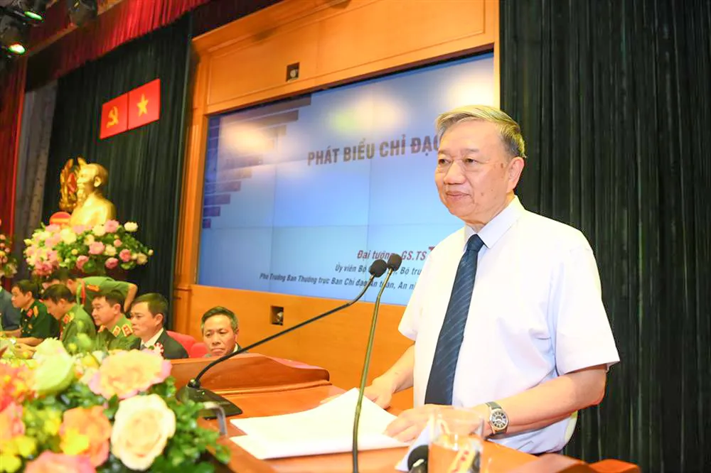 Bộ trưởng Tô Lâm phát biểu chỉ đạo tại Đại hội