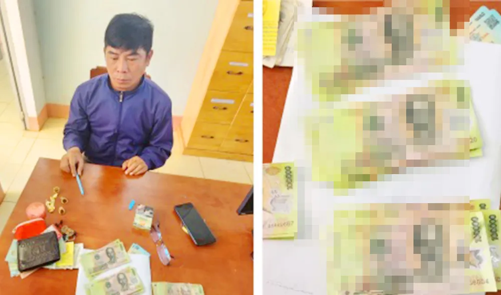 Lên mạng xã hội mua tiền giả về tiêu xài