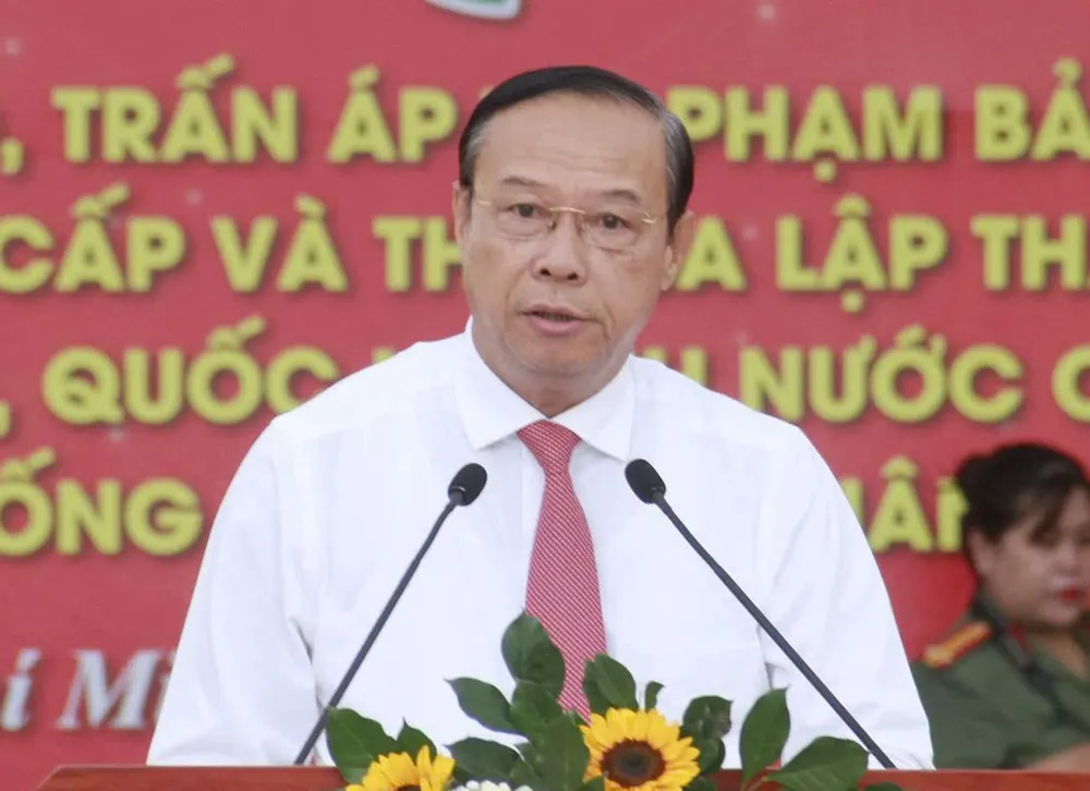 Ông Nguyễn Văn Thọ, Phó Chủ tịch thường trực UBND TP.HCM phát biểu tại buổi lễ 8471e2bd6866e138b877.jpg