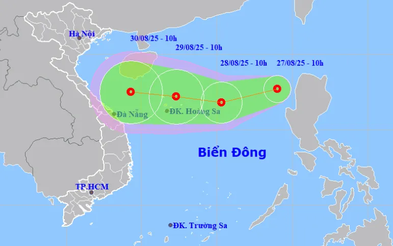 Biển Đông xuất hiện áp thấp nhiệt đới và sẽ mạnh thêm