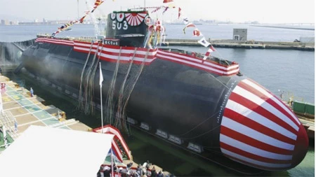 Australia tỏ ra thích thú với công nghệ tàu ngầm của Nhật Bản. Ảnh: Bộ Quốc phòng Nhật Bản. Australia tỏ ra thích thú với công nghệ tàu ngầm của Nhật Bản. Ảnh: Bộ Quốc phòng Nhật Bản.