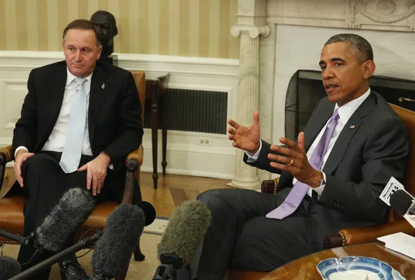 Tổng thống Obama trong cuộc hội đàm với Thủ tướng John Key ngày 20/6.