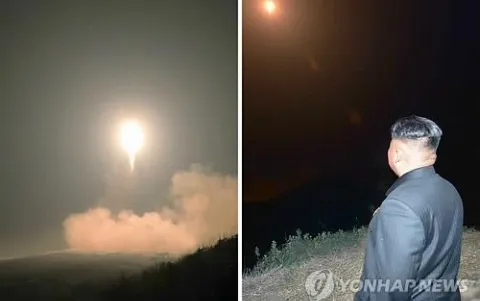 Kim Jong-un trực tiếp chỉ huy tập trận phóng tên lửa nhằm căn cứ quân sự Mỹ ảnh 1 Kim Jong-un trực tiếp chỉ huy tập trận phóng tên lửa nhằm căn cứ quân sự Mỹ ảnh 1