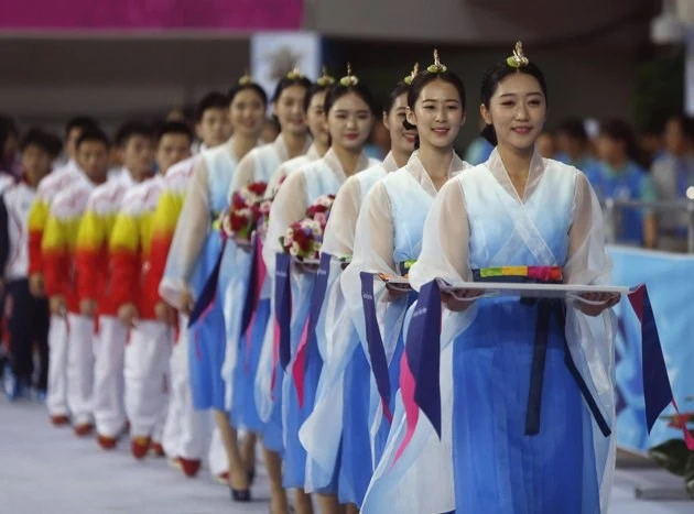 'Cuộc chiến sắc đẹp' giữa Hàn Quốc và Triều Tiên ở ASIAD ảnh 1