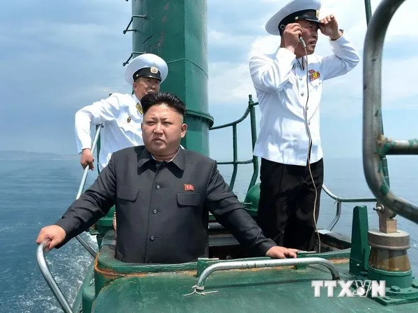 Triều Tiên thử nghiệm bệ phóng cho tên lửa đặt trên tàu ngầm ảnh 1