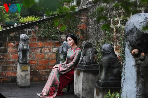 Ngắm nhan sắc Á hậu Huyền My trong áo dài nền nã ảnh 4