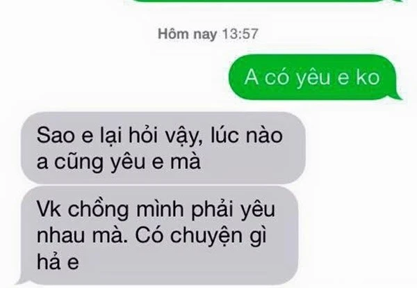 phản ứng em yêu anh