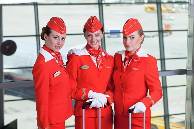 Vẻ đẹp kiều diễm của các tiếp viên hãng hàng không Nga ảnh 9