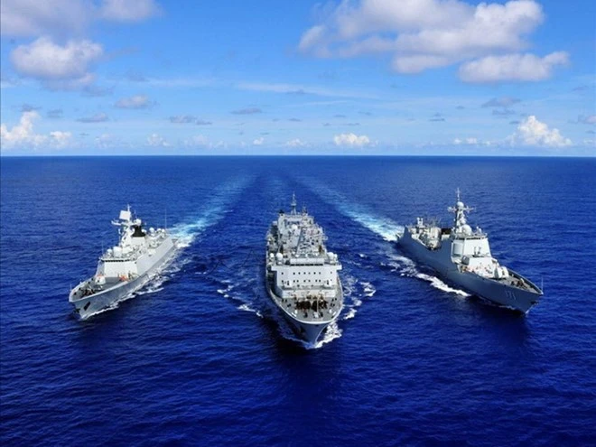 Trung Quốc tiến hành tập trận bắn đạn thật trên Biển Đông ảnh 1