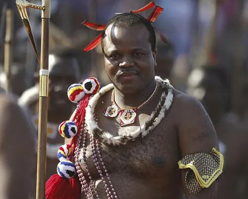 Quốc vươngMswati. Ảnh: Reuters