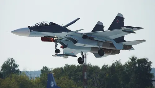 Chiến đấu cơ Su-30SM của không quân Nga. Ảnh:RT tiem-kich-su-30sm-nga-do-suc-f-16-my-o-syria-1