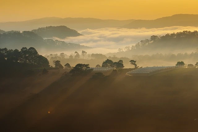  &nbsp;Bình minh ở Trại Mát, Đà Lạt 
