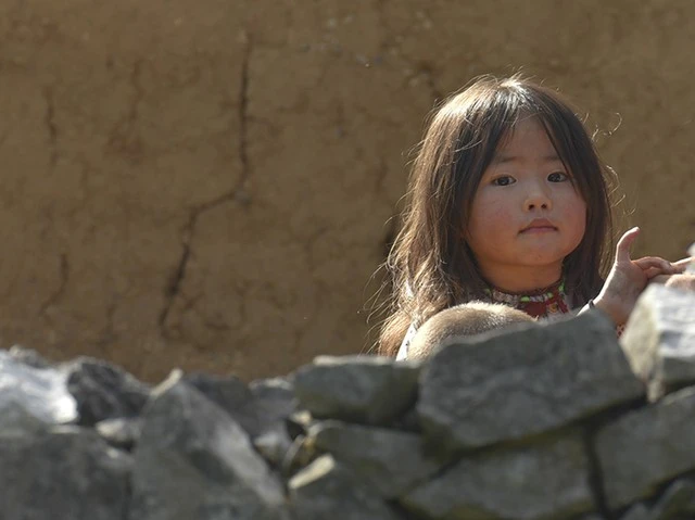 &nbsp;Em bé ở Lao Xa (Hà Giang) 